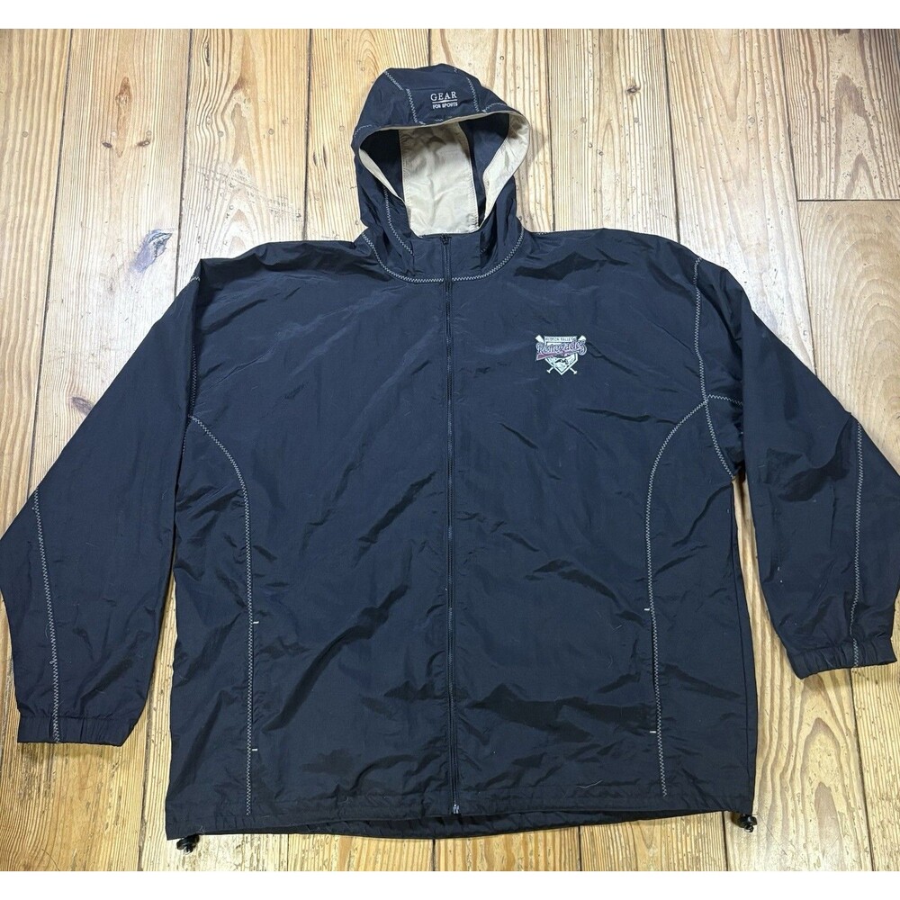 Vintage 90s Hudson Valley Renegades Gear For Sports Windbreaker Rain Jacket XXL
